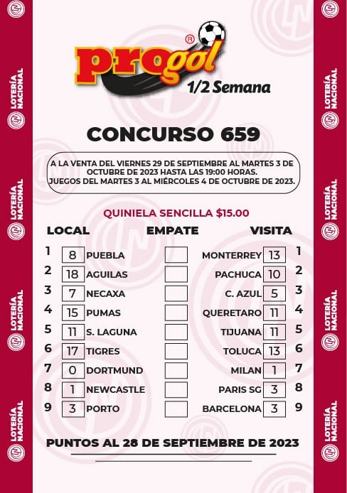 Progol 659