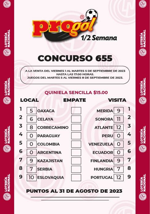 Quiniela 655 progol